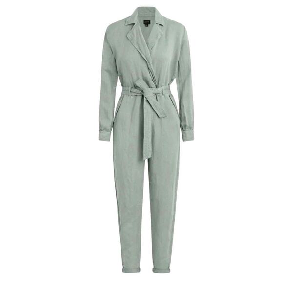 Joe’s Jeans The Shirley Belted Utility Wrap Linen Blend
Jumpsuit Size Large - Picture 1 of 12